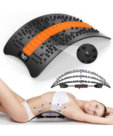 Back Stretcher, Back Cracker, 2022 Upgraded Back Cracking Device for Lower Back Pain Relief, Adjustable Multi-Level Spine Deck with Massage Points for Herniated Disc, Scoliosis, Sciatica