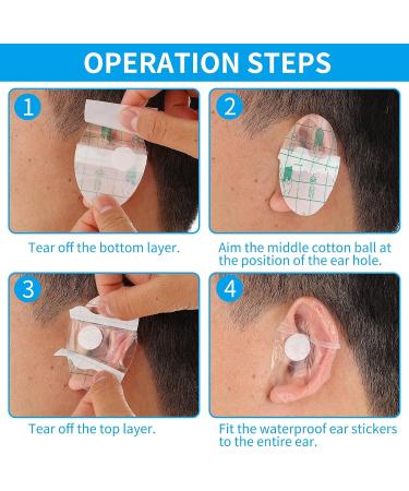 60 Waterproof Ear Covers for Shower & Swimming | Ear Protectors & Ear Plugs for Water Sports - Buy Online on GoSupps.com