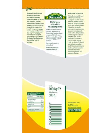 FD Peppers Mild 1000g (Pack of 2) - Premium Quality International Shipping - Buy Online on GoSupps.com