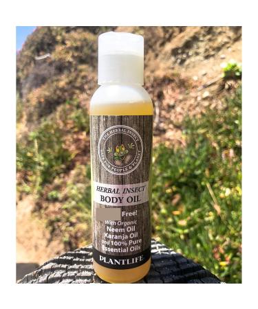 Plantlife Herbal Body Oil with Neem - 100% Natural Aromatherapy - 4 oz | International Shipping Available - Buy Online on GoSupps.com