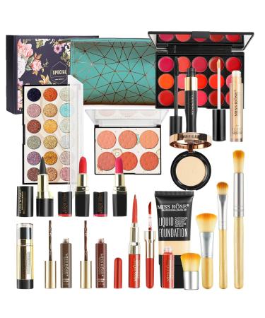 Multifunction Luxury Makeup Kit Set - 17 PCs Christmas Gift Box | Premium Cosmetics Collection - Buy Online on GoSupps.com