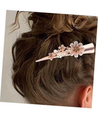 minkissy hair accessories accessories large hair clip hairpin hair barrettes sharp mouth clip Hair up large unique hair clips Diamond Metal clip party hair clips cheongsam women's Miss - Buy Online on GoSupps.com