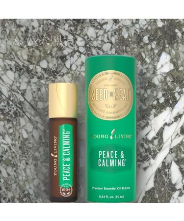 Young Living Peace & Calming Essential Oil Roll-On - 10ml Uplifting Citrus & Calming Floral Blend - Blue Tansy Orange Tangerine Patchouli Ylang Ylang - Buy Online on GoSupps.com