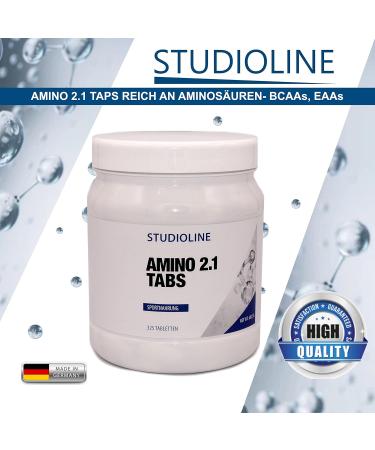 Amino 2.1 Tabs - 325 Highly Dosed Tablets with Optimal Amino Acids Profile | Rich in BCAAs & EAAs for Essential & Chained Amino Acids - International Shipping Available - Buy Online on GoSupps.com