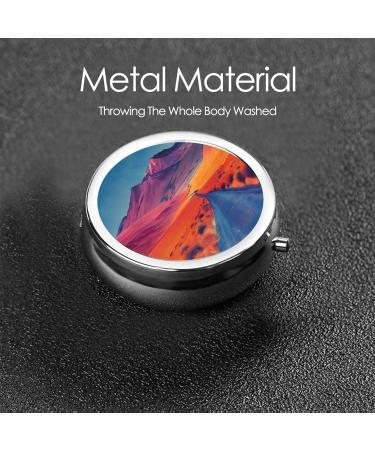 Buy Long Trail Portable Metal Pill Box - Round Mini 3-Compartment for Travel | Durable & Stylish Design Perfect for Small Pills - Buy Online on GoSupps.com