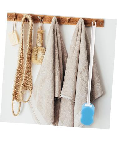 FOMIYES Soft Bath Loofah Sponges | Men's Body Scrubber & Shower Massage Brush | Long Handle for Elderly | 53x7cm - Buy Online on GoSupps.com