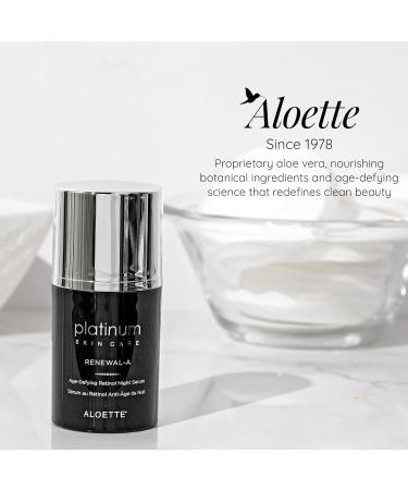 Aloette Retinol Serum for Face | Hydrating Vitamin C & Niacinamide | Brightens Skin Reduces Fine Lines | 0.54 Oz - International Shipping Available - Buy Online on GoSupps.com