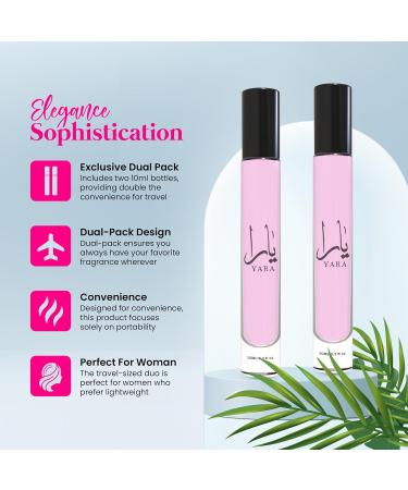 EQUIVALENCE YARA for Women Eau de Parfum Spray Amber Vanilla Edition Travel Size pack 2 Bottles 10ml - LARGE BOTTLE NOT INCLUDED - Buy Online on GoSupps.com