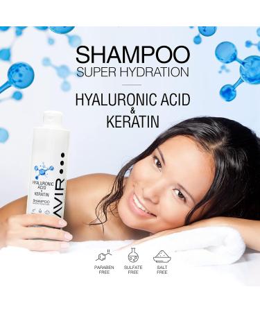 Navir Profesional NAVIR Professional Sulfate and paraben free shampoo pack with hyaluronic acid and keratin mask and conditioner Organic moisturizing aftershave treatment for hair 500 ml + 200 ml + - Buy Online on GoSupps.com