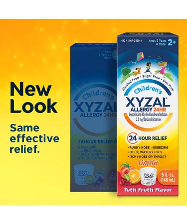 Allegra Children's 12HR Allergy Liquid with Xyzal Children's 24HR Allergy Oral Solution Bundle Berry & Tutti Frutti Flavors - Buy Online on GoSupps.com