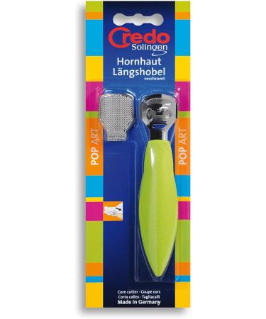 CREDO Callus Longitudinal Slicer Pop Art with Rasp Clip Chrome-Plated Green - Buy Online on GoSupps.com