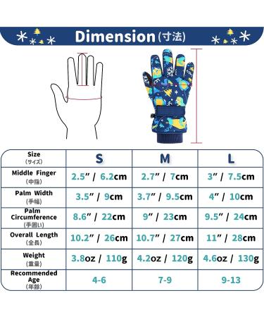 Azarxis Kids Winter Warm Gloves - Grey, 9-13 Years - Windproof Thermal Gloves for Boys & Girls - Buy Online on GoSupps.com