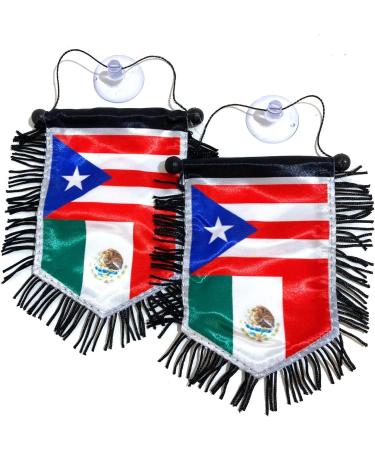 Mexico Mexican flags & Puerto Rico Rican flags for cars homes Family Love - Buy Online on GoSupps.com