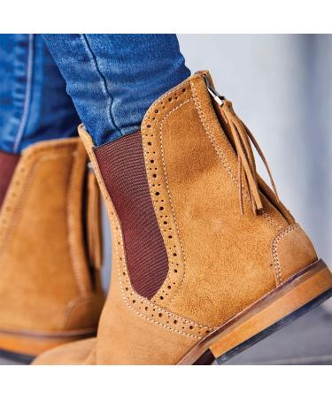 Dublin Kalmar Sd Paddock Boots 8 Stone - Premium Quality Equestrian Footwear - Buy Online on GoSupps.com