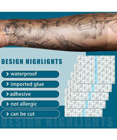 qazaa 50 Pieces Shower Waterproof Patch Disposable Transparent Stretch Bandage Shield Cover for Tattoos Swimming Showering - Buy Online on GoSupps.com