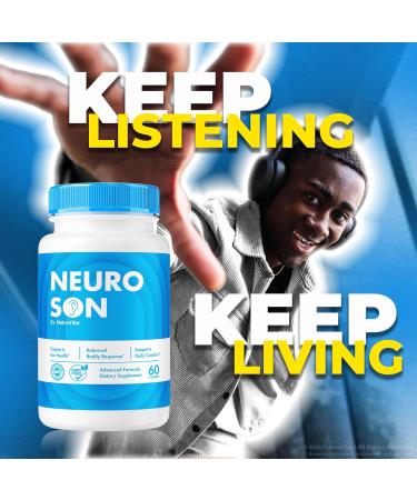 NeuroSon Daily Hearing Health Support with a Clean Natural Ingredients for Ear Health Auditory Comfort & Inner Balance | Easy-to-Swallow NeuroSon Pills for Everyday Use (60 Capsules) - Buy Online on GoSupps.com