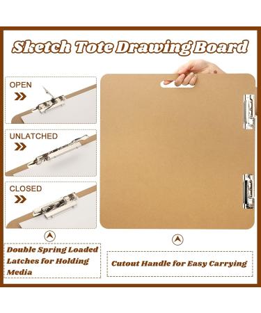 2 Pack 18x18 Inch Artist Sketch Tote Board with Clips - Art Boards Supplies for Drawing & Painting in Classroom or Studio - Buy Online on GoSupps.com