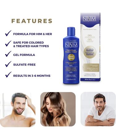 NISIM NewHair BioFactors Hair & Scalp Gel with AnaGain - 8oz for Normal to Dry Hair | Maximize Natural Growth International Shipping Available - Buy Online on GoSupps.com