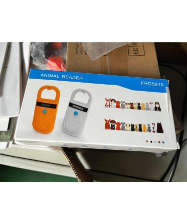 Tera Pet Microchip Reader Scanner RFID w/ OLED Display - Rechargeable & Portable - Supports EMID FDX-B - For Dog, Cat, Pig - Orange - Buy Online on GoSupps.com