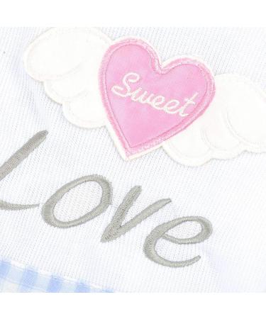 Selmai Sweet Heart Shirt Princess Plaid Tiered Dress for Small Dogs & Cats Summer Wedding & Birthday Outfit for Yorkies Chihuahuas & Shih Tzus Blue - Buy Online on GoSupps.com