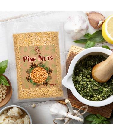 Buy Pine Nuts 1kg - Natural Cedar Nuts for Cooking & Pesto - Airtight Packaged Cedar Kernels Without Shell - Buy Online on GoSupps.com