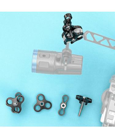 Seafrogs 1'' Aluminum Ball Clamp Mount CP-3 for Underwater Diving Light - 360 Degree Clip Adapter Bracket - Buy Online on GoSupps.com