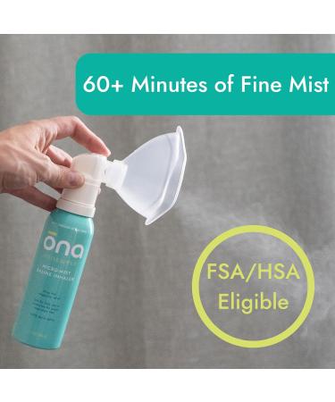 ONA Renewals Saline Micro-Mist Nasal Inhaler Congestion Relief for Adults Cold and Flu Allergy Sinus Relief Unscented 1.7oz - Buy Online on GoSupps.com