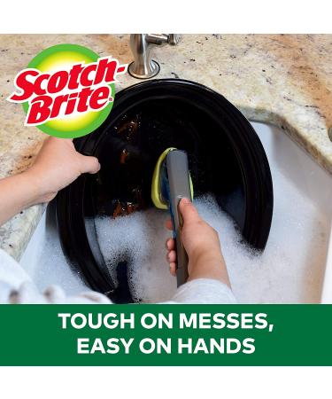 Scotch-Brite Heavy Duty Soap Control Dishwand | Keep Hands Clean, Control Soap with Button | Long Lasting & Reusable - Buy Online on GoSupps.com