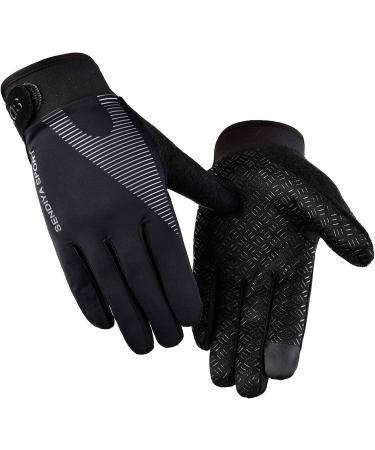 YHT Full Palm Protection Workout Gloves - Extra Grip for Weightlifting, Training, Fitness - Men & Women - Black Large - Buy Online on GoSupps.com