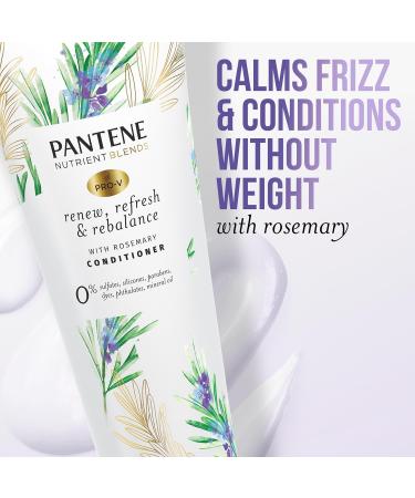 Pantene Sulfate Free Conditioner Detangling Conditioner Removes Hair Build Up and Adds Shine with Rosemary Safe for Color Treated Hair Nutrient Blends 237 mL Rosemary Conditioner - Buy Online on GoSupps.com