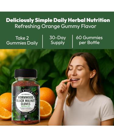 NutraPep Wormwood Black Walnut Clove Capsules - Natural Detox Gut Cleanse - Digestive Health & Intestinal Support - Advanced Wormwood Combination Walnut Herb Extract Supplement for Adults - Buy Online on GoSupps.com