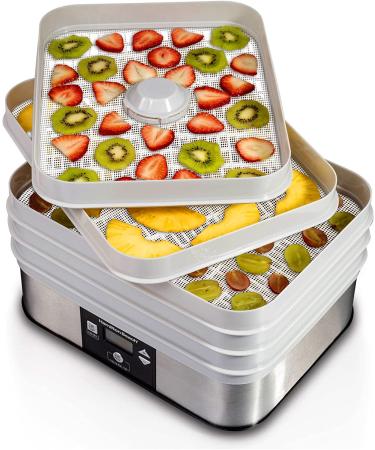 GUCUJI Pack of 5 Premium Non Stick Silicone Dehydrator Sheets - Fruit Dryer Mesh - Buy Online on GoSupps.com