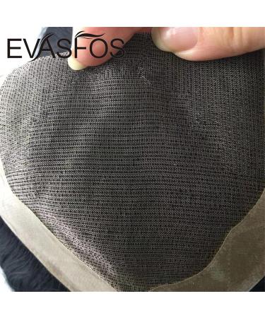 Zyc Mono Natural Human Hair Toupee for Men | Transparent Hair Piece & Capillary Prostheses | 1B10 6x9 - Buy Online on GoSupps.com