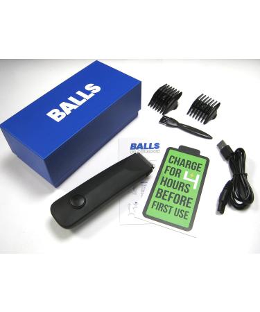 Balls Mens Cordless Hair Trimmer | Nick-Free Skin Protection Guard for Delicate Hair Removal | USB Rechargeable Waterproof & Rubberised Easy-Grip Body - Buy Online on GoSupps.com