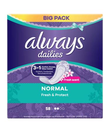 Always Dailies Fresh and Protect Normal Fresh Panty Liners