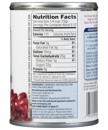 Ocean Spray Whole Cranberry Sauce 14 oz - Buy Online at [Your Company Name] - Buy Online on GoSupps.com