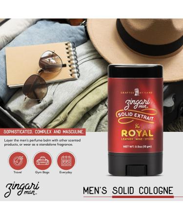 Zingari Man The Royal Solid Extrait Solid Cologne for Men Concentrated Solid Perfume Balm Leather Wine and Spices Ideal Men s Travel Cologne 0.5 oz - Buy Online on GoSupps.com