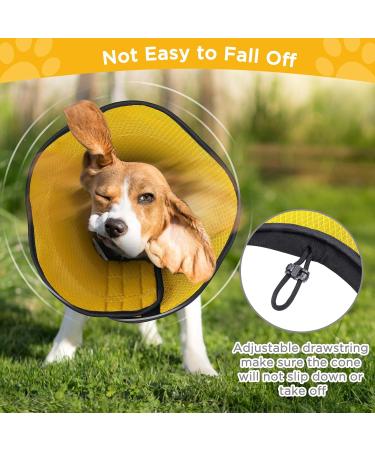 BONTHEE Soft Dog Cone Alternative After Surgery Dog Cone Collar for Small Dogs Adjustable Dog Recovery Collars for Pet Lightweight E-Collars for Dogs Elizabethan Collar for Dogs Stop Licking(XL) S Yellow - Buy Online on GoSupps.com