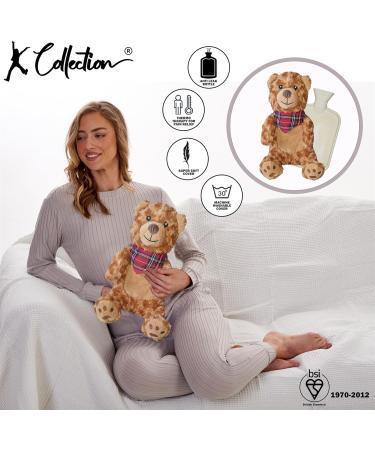 K Collection 3D Novelty Hot Water Bottle - Teddy Bear Design with Plush Cover - Buy Online on GoSupps.com