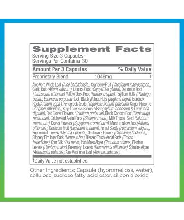 Synergy Detox Plus Dietary Supplement - 90 Capsules - Detoxification Complex - Buy Online on GoSupps.com