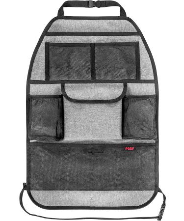 reer Car Back Seat Organizer TravelKid Tidy dirt-repellent many pockets for all car seats including sports seats grey Single - Buy Online on GoSupps.com