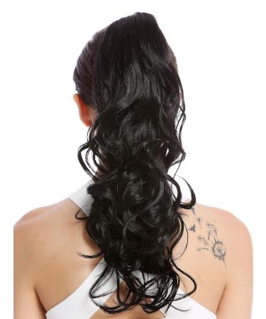 WIG ME UP N399-V-1B | Long Curly Black Hairpiece Braid Ponytail - 45 cm Velvet | International Shipping - Buy Online on GoSupps.com