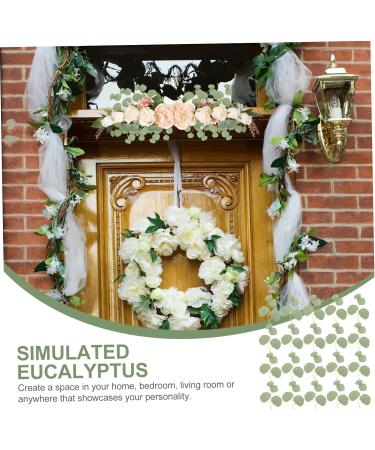 50pcs Artificial Willow Leaves Faux Eucalyptus Green Leaves Simulated Leaves Decor Greenery Decor Faux Stems Green Home Decor Plastic Plants Stems Garland Leaf Wedding Glossy Cloth Green 2 14X13.5CM - Buy Online on GoSupps.com