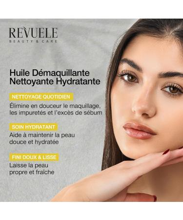 REVUELE Huile D maquillante Hydratante D maquillant Visage & Yeux avec Huiles Naturelles Peau S che Huile-en-Mousse limine Maquillage S bum et R sidus Solaires 150 ml - Buy Online on GoSupps.com