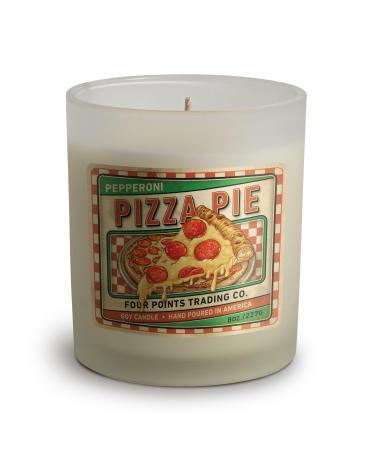 Pizza Pie Scented 8 Oz Soy Aromatherapy Candle w/Jar - Four Points Trading Co.