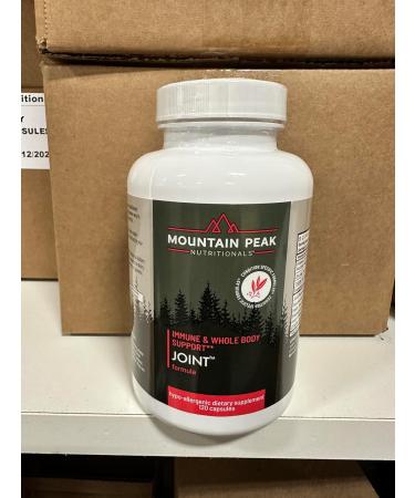 Mountain Peak Nutritionals Joint Formula - Joint Support Supplement with Glucosamine Boswellia & Vitamin C - Supports Joint Flexibility & Mobility - Hypoallergenic Dietary Supplement (120 Capsules) 120 Count (Pack of 1) - Buy Online on GoSupps.com
