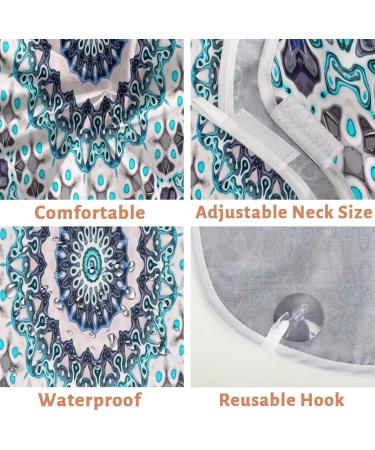 Beard Bib Apron - Non-Stick Waterproof Hair Catcher for Men | Retro Mandala Grooming Cape - Buy Online on GoSupps.com
