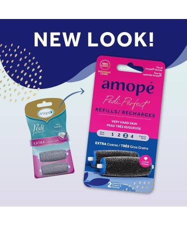 Amope Pedi Perfect Extra Coarse Rollers - 2 Count | Foot File Refills for Hard & Dead Skin - Buy Online on GoSupps.com