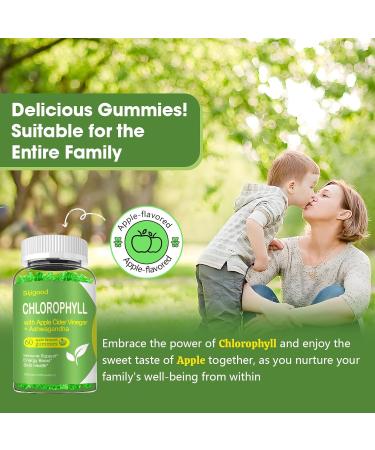 Chlorophyll Gummies with Black Seed Oil, Moringa, Probiotic for Body Odor, Digestion, Skin, Hair, and Immunity Support - Adults Kids Women Men, 60 Apple Flavored Gummies Apple 60 Count (Pack of 1) - Buy Online on GoSupps.com