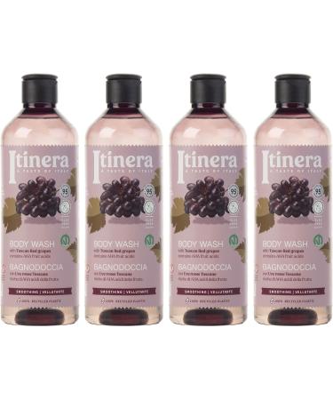  sarcia.eu ITINERA - Smoothing Body Wash with Tuscan Red Grapes 95% natural ingredients 370 ml 2 pieces - Buy Online on GoSupps.com